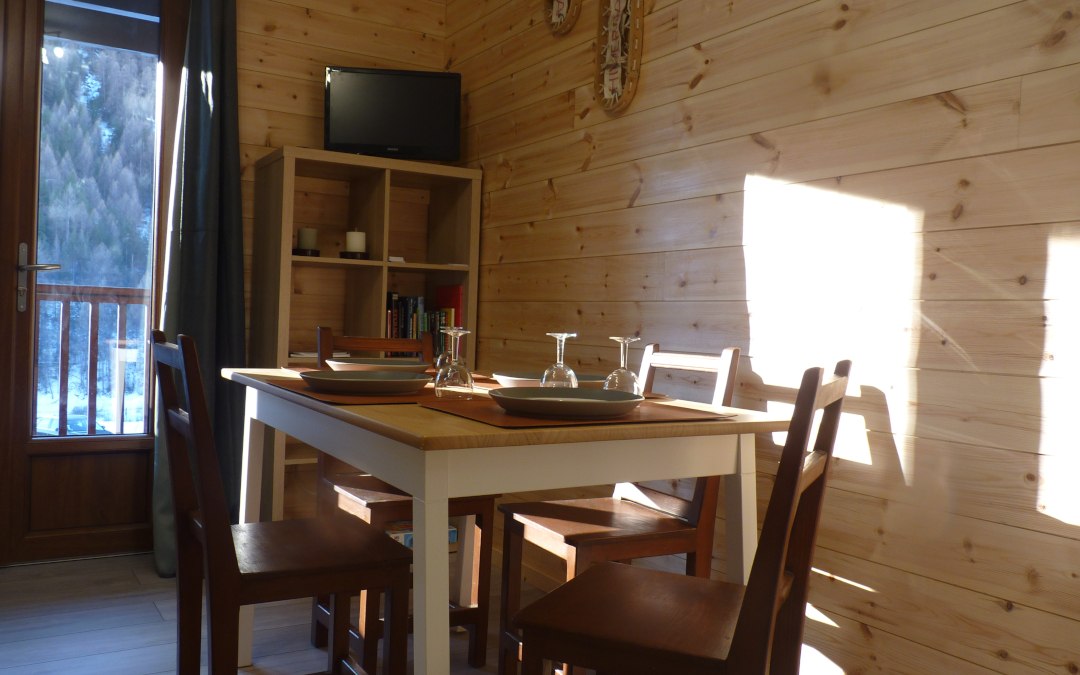 Photo location de vacances, intérieur de l'appartement à louer à Névache dans les Hautes-Alpes